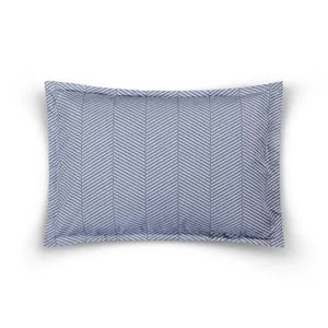 Chevron Plava Jastučnica (50 x 70 cm)