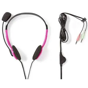 CHST100PK Stereo slusalice sa mikrofonom 2x3,5mm Pink