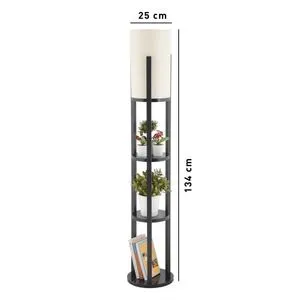 Circle Nora - Black Black Floor Lamp - OŠTEĆENO