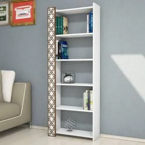 City - White White Bookshelf