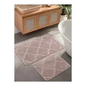 Cizgili - Mink Mink Set Tepiha za Kupatilo (2 Komada)