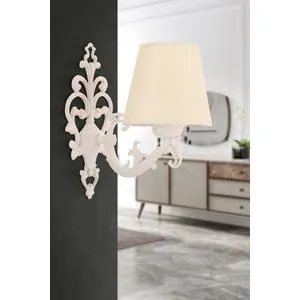 Claire - Cream, White Cream
White Wall Lamp