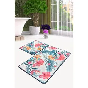 Claire Multicolor Bathmat Set (2 Pieces)