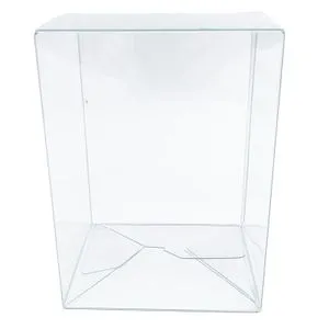 Clear 4'' Pop Protector With Film On It With Soft Crease Line And Automatic Bot Lock