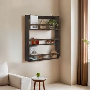 Cm-067-A Black Wall Shelf