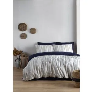 Coastal Trio - Indigo Blue Indigo Blue
Cream Satin Double Quilt Cover Set