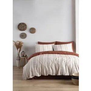 Coastal Trio - Terracotta Terracotta
Cream Satin Double Quilt Cover Set