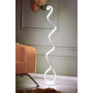 Cobra White - White White Floor Lamp