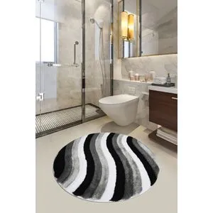 Colorful - Grey (90) Multicolor Acrylic Bathmat
