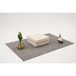 Comfort - Cream Cream Pouffe
