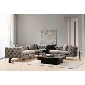 Como Left - Anthracite Anthracite Corner Sofa