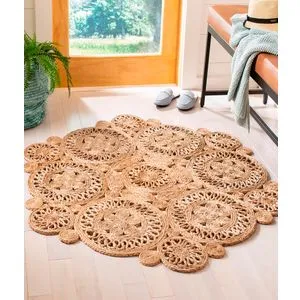 Conceptum Hypnose 00004A - Prirodni Jutani Tepih (90 x 90 cm)