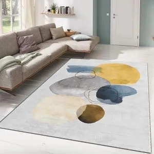 Conceptum Hypnose Alho Tepih-38A Višebojni Tepih (100 x 140 cm)