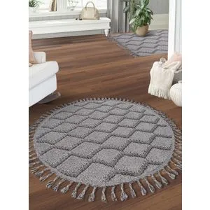 Conceptum Hypnose Beverly 2263 Y - Sivi Tepih (120 x 120 cm)