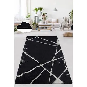 Conceptum Hypnose  Broken Black Black
White Carpet (200 x 290)