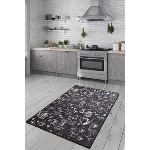 Conceptum Hypnose  Cappuccino - Black Multicolor Hall Carpet (100 x 300)