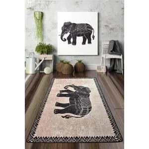 Conceptum Hypnose  Elefante Nero Djt Multicolor Hall Carpet (80 x 150)