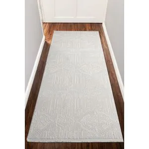 Conceptum Hypnose Elex 5203 Bela Tepih za Hol (100 x 500 cm)