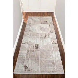 Conceptum Hypnose Elex 5207 Brown Hall Carpet (100 x 450)
