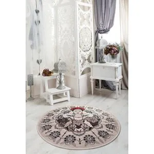 Conceptum Hypnose  Frida Round Multicolor Carpet (140 cm)