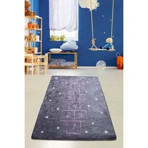 Conceptum Hypnose Hopscotch - Sivi Višebojni Tepih (100 x 160)