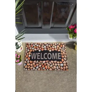 Conceptum Hypnose  Ivory Multicolor Pvc Doormat