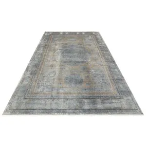 Conceptum Hypnose Mhl 04 - Tepih u Antracit i Zlatnoj Boji (100 x 200 cm)