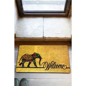 Conceptum Hypnose  Pvc Elephant Power Multicolor Pvc Doormat