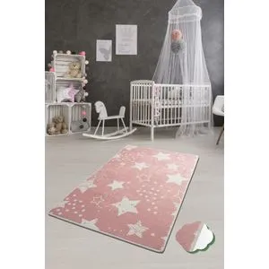 Conceptum Hypnose Stars - Ružičasti Višebojni Tepih (100 x 160 cm)