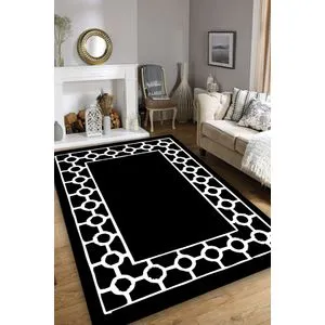 Conceptum Hypnose Tepih Black Black White (120 x 180 cm)