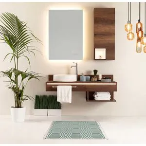 Conceptum Hypnose Tepih KLM0104 Zeleni-Beli (60 x 90 cm)