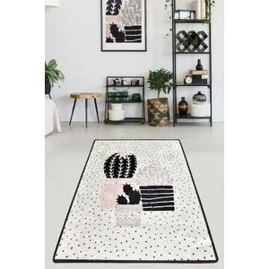 Conceptum Hypnose  Three Cactus Djt Multicolor Hall Carpet (80 x 150)