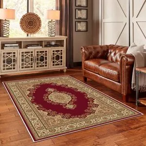 Conceptum Hypnose Woobtny0113 Crveni Tepih (100 x 150 cm)