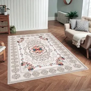 Conceptum Hypnose Woobtny0205 Krema Tepih (50 x 80 cm)