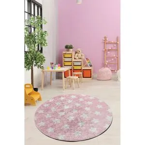 Conceptum Hypnose Yıldız - Pink & White Tepih (140 cm)