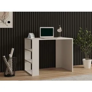 Cool White Study Desk