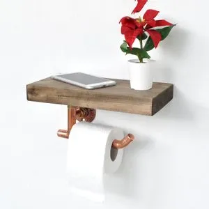 Cop016 Rose Gold
Walnut Pipe Shelf