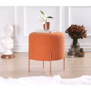 Copper 42 - Orange Orange Pouffe