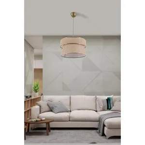 Coral Conic Beige Chandelier