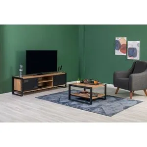Cosmo Takım 24 Atlantic Pine
Black Living Room Furniture Set
