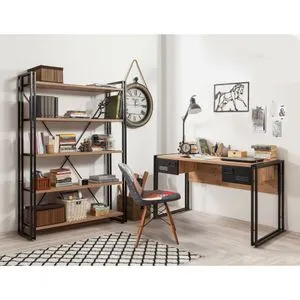 COSMO-TKM.8 Atlantic Pine
Black Study Room Furniture Set