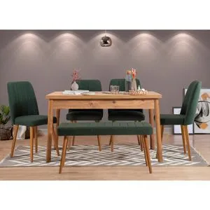Costa Atlantic Green Atlantic Pine
Green Table & Chairs Set (6 Pieces)