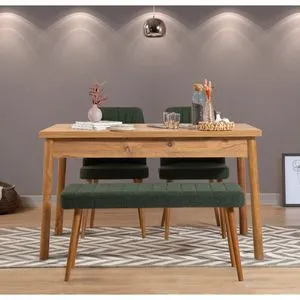 Costa Atlantice-Green Atlantic Pine
Green Table & Chairs Set (4 Pieces)