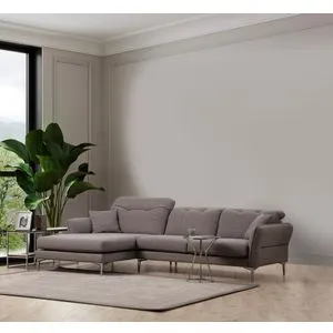 Costor Corner Left Grey Grey Corner Sofa