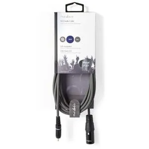 COTH15205GY30 Unbalanced Audio Cable XLR 3-Pin muski na RCA muski, 3m, PVC, Dark Grey