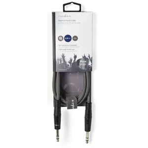 COTH23020GY15 Stereo audio kabl, 6.35 mm Muski na 6.35 mm Muski, Nickel Plated, 1.50 m, Okrugli, PVC