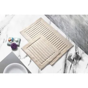 Cottonkt 000055 Cream Bathmat Set (2 Pieces)