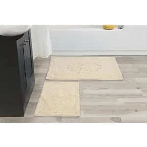 Cottonkt 000097 Light Brown Bathmat Set (2 Pieces)
