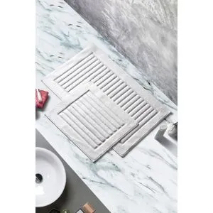 COTTONKT000053 Cream Bathmat Set (2 Pieces)