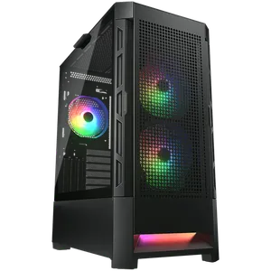 COUGAR | Duoface RGB Black | PC Case | Mid Tower / Airflow Front Panel / 2 x 140mm &amp; 1x 120mm...